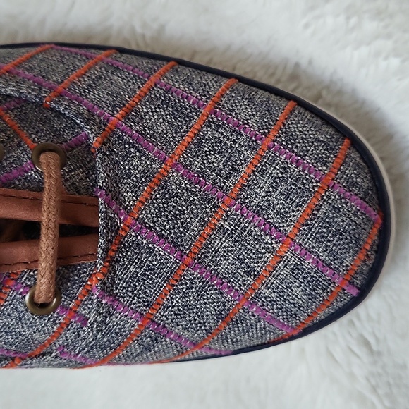 NWT! Windowpane Orange and Purple Plaid Keds! Size 8! - Picture 9 of 9